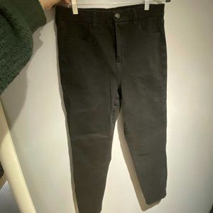 High rise black jeans
